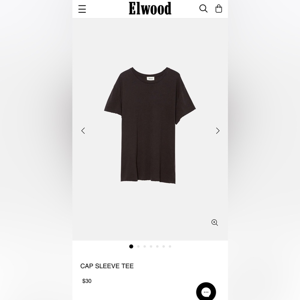 Elwood cap sleeve tee